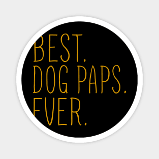 Best Dog Paps Ever Cool Magnet
